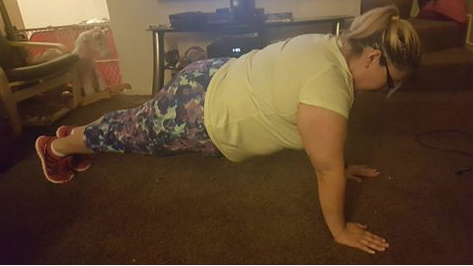 Plank challenge for online obese