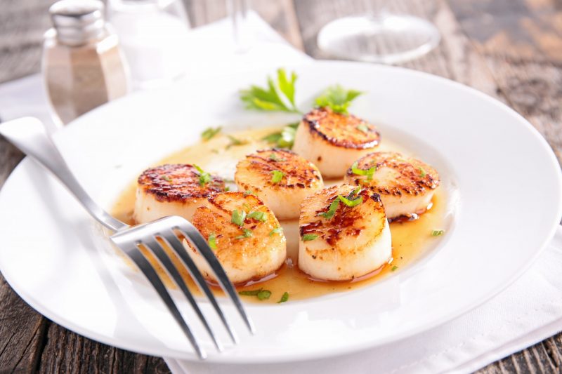 Easy Garlic and Vegetable Scallops - Laura London