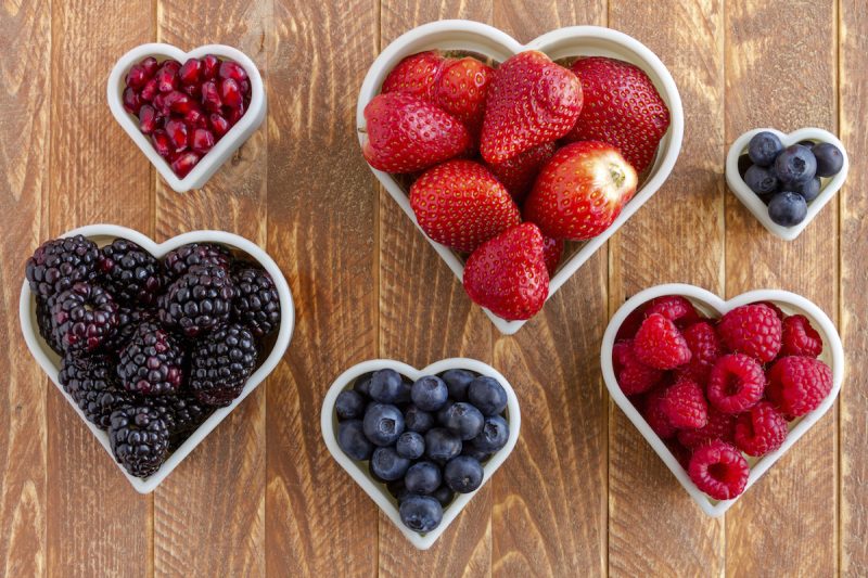 Assorted Fresh Berries and Pomegranate Seeds