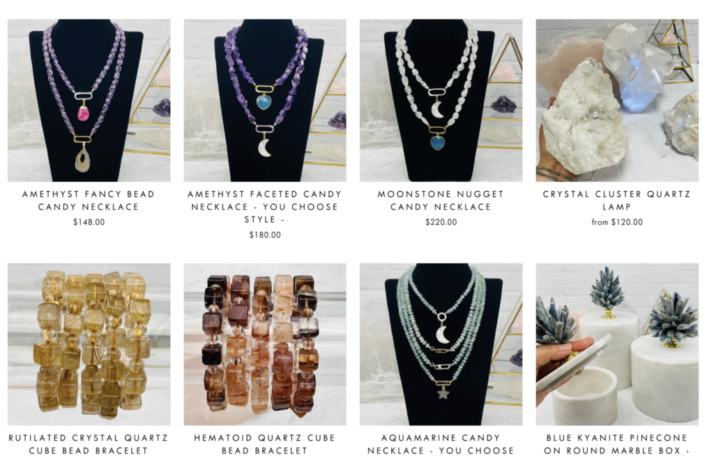 crystal jewelry rock paradise