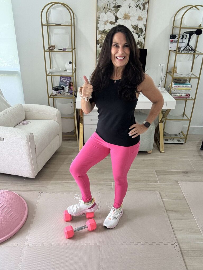 Laura London promoting strength training and healthy aging for women over 50